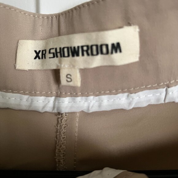 XR SHOWROOM Women Belted Pants, Tan, Size S - Picture 3 of 5